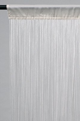 Leguana - Cortina de la secuencia alto 150 de ancho x 400 cm, color blanco
