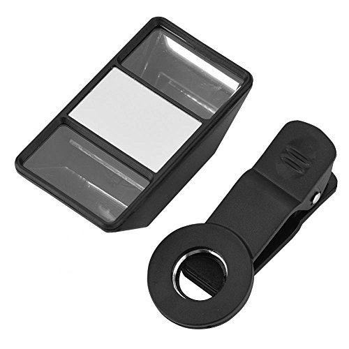 Lente de cámara 3D para teléfono, Bewinner Portátil Universal Mini lente externa VR Teléfono Cámara estereoscópica para teléfono móvil Soporte para tableta Transforma imágenes en 3D, regalos