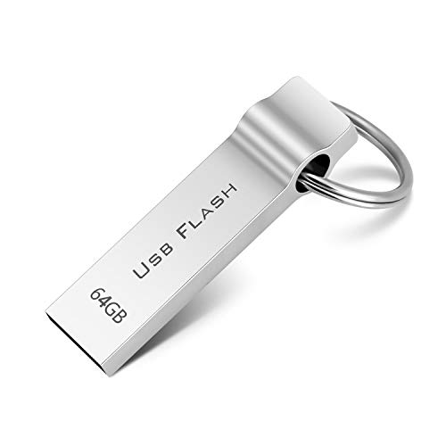 Licyley Memorias USB 64GB Pendrive Memoria Flash Drive Mini Pen Drive con Llavero Impermeable Photo Stick para Computadoras, Tabletas Almacenamiento de Datos (64GB)