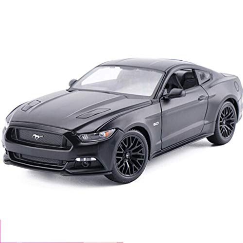 LIUCHANG 1:18 Modelo de Coche Ford Mustang GT 2015 Sports Car Model Simulación de aleación Modelo de Coche decoración Exclusiva de Colección Modelo (Tamaño: MATTEBLACK) liuchang20