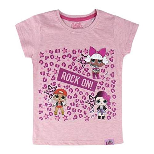 L.O.L. Surprise ! Camiseta para niñas con Las muñecas LOL Rocker, BFF Fancy & Fresh, Diva, M.C Swag, IT Baby, Leading Baby | Top de Verano de algodón para niños (5/6 años, Rock On)