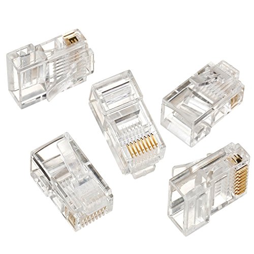 Maclean MCTV-663 - Conector Solido RJ45 Cat-5 E (8P8C) (100 Piezas Cada Paquete)