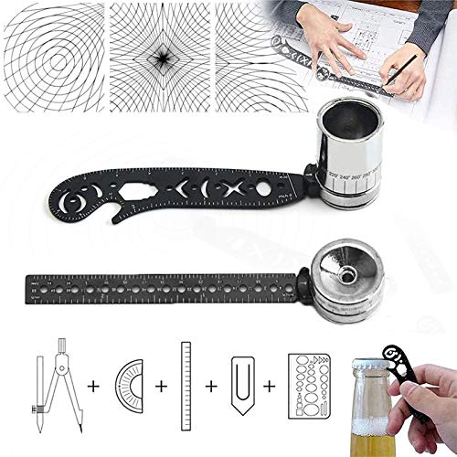 Mandala Guiding Tool, All In One Multi Function Drawing Tool, Diy Painting Drawing Ruler, For Notepad Designers Artists Architects Student