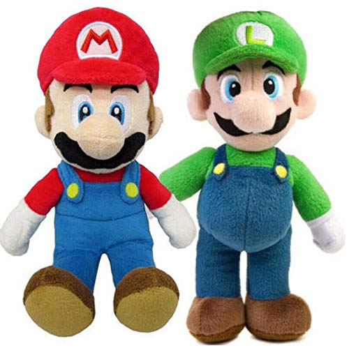 Mario AStars Super Bros Mario and Luigi Set suave peluche peluche peluche muñeca juguete figura de acción hermano