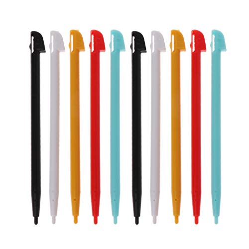 Meipai 10 unidades de lápiz táctil de color elegante compatible con Nintendo Wii U WIIU Gamepad Console