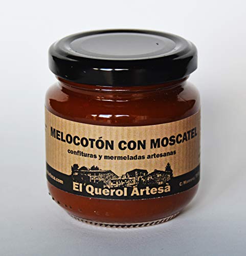 Mermelada Artesana de MELOCOTÓN CON MOSCATEL. 170gr. Ingredientes 100% naturales. Envíos gratis a partir de 20€.