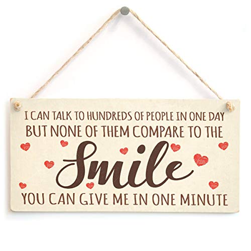 Mesllings I Can Talk to Hundreds of People in One Day but None of Them Compare to The Smile You Can Give me in One Minute - Boyfriend/Girlfriend Gift Idea