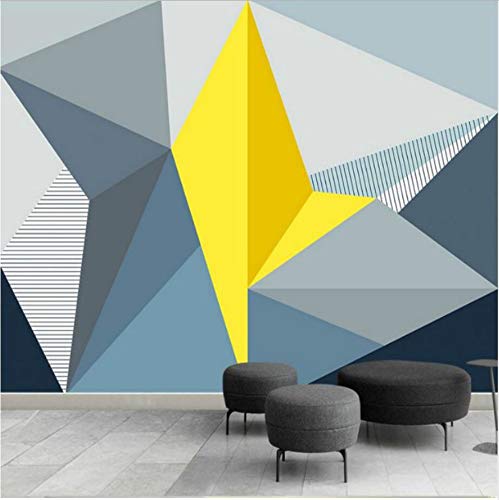 Mural 3d Mejoras para el hogar en 3D Papel de pared Rollos Papel tapiz fotográfico para paredes Gráficos estereoscópicos 3D Wallpapers de geometría simple moderna
