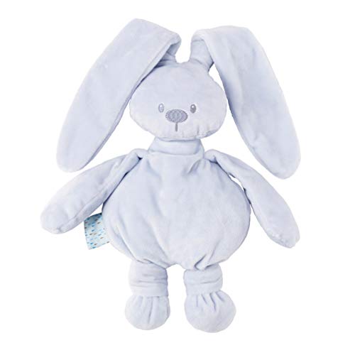Nattou Lapidou Conejo de peluche , Compañero desde el nacimiento, 36 cm, Azul