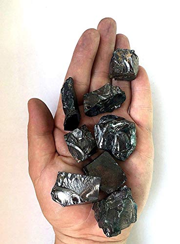 N&D Store Elite Shungite Desintoxicación Piedra 100 Gr/0,1 kg para agua y joyería (10-15 gramos por una piedra) Mineralización de agua