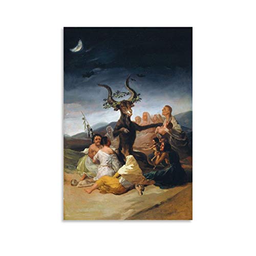 NENBN Witches Sabbath by Goya - Póster decorativo para pared, diseño de brujas (30 x 45 cm)