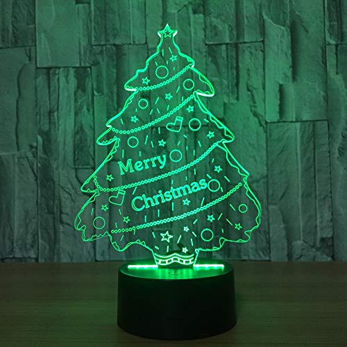 Nuevo árbol de Navidad Luz Fantasma Luz Ambiental Luz Nocturna Interruptor táctil Cambio de Color Luces del Dormitorio Decoración del hogar