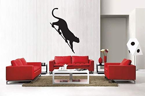 Peel and Stick Wall Decals for Living Room, Cougar Removable Vinyl Stickers Decorator Wall Decoration for Home Bedroom Nursery 39.4''