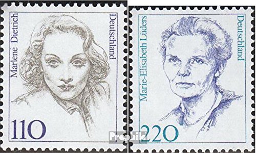 Prophila Collection RFA (RFA.Alemania) Michel.-No..: 1939-1940 (Completa.edición.) 1997 Famosos alemán Mujeres (Sellos para los coleccionistas) Celebridades / Cine / Teatro