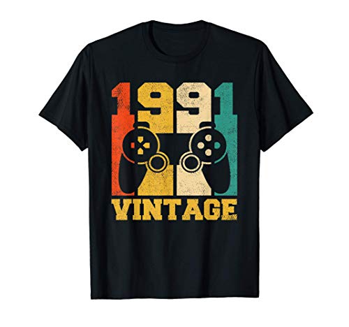 Regalos de 30 años Vintage Videojuego 1991 30 cumpleaños Camiseta