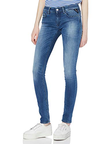 REPLAY Luz, Jeans para Mujer, Azul (Blue Denim 10), W31/L30 (Talla del fabricante: 31)