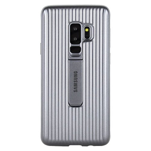 Samsung Protective Standing Cover - Funda para Galaxy S9+, color plata
