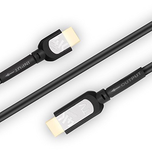 Sentivus HD100-75 Cable HDMI 4K activo (Ultra HD, 3D y ARC) a HDMI 1.3, 1.4 y 2.0 compatible con Ethernet de alta velocidad y triple blindaje, 1x 7.50m, negro