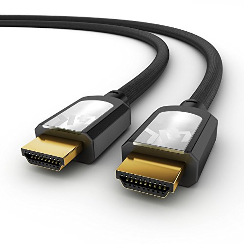 Sentivus HD300-200, Cable HDMI 4K Certificado Premium (Ultra HD a 60 Hz sin tartamudeo, SUHD, HDR, ARC) con Ethernet de alta velocidad, chaqueta de algodón, 1x 2.00m, negro