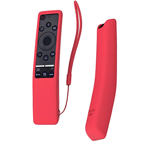 SIKAI Funda Compatible con Mando de Samsung UHD 4K Smart TV Bluetooth Remote Control RMCSPR1BP1 / BN59-01312A Antideslizante Protectora (Rojo)