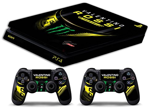 Skin PS4 SLIM HD - VALENTINO ROSSI THE GAME THE DOCTOR 46 - limited edition DECAL COVER ADHESIVO playstation 4 SLIM SONY BUNDLE