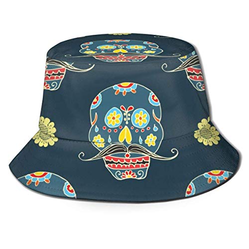 Sombreros de Cubo Transpirables Superiores Planos Unicornio de Verano y piña Unisex Sombrero de Cubo Divertido Sombrero de Pescador de Verano