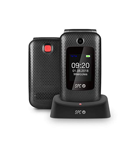 SPC Goliath - Teléfono móvil con botón de emergencia SOS – Color Negro