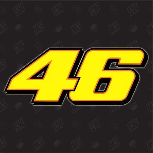 Speedwerk-motorwear 46 – Número de inicio Rossi Moto GP Pegatinas