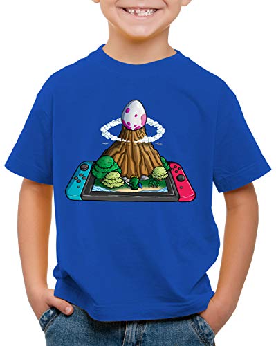 style3 Huevo de Pez del Viento Switch Camiseta para Niños T-Shirt Link Princesa Awakening, Color:Azul, Talla:164