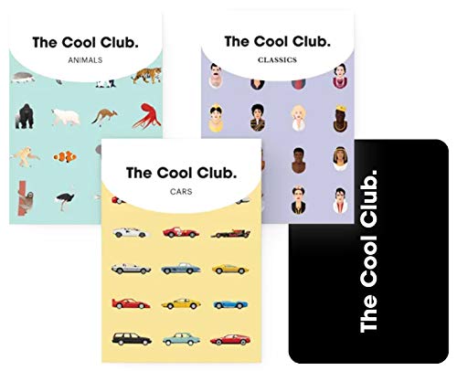 The Cool Club Edicion Mixta | Animal, Iconos y Coches | 3 baraja de Cartas Poker | 52 Cartas españolas | Cartas