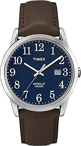 Timex Reloj analógico para Hombre de Cuarzo japonés con Correa en Piel TW2P75900_Silver-Tone