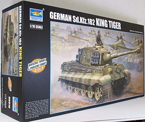Trumpeter 00910 German King Tiger 2 in 1 - Tanque Miniatura (Escala 1:16)
