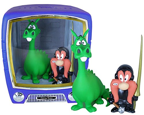 Wacky Wobbler Yosemite Sam + Dragon Looney Tunes TV Set con 2 Figuras PVC APPR 14-17cm Funko