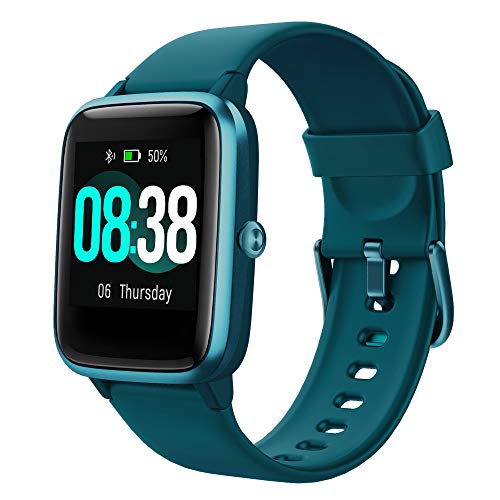 YONMIG Reloj Inteligente Mujer y Hombre, Smartwatch Impermeable IP68 Pulsera Actividad Deportivo con Monitor de Sueño, Pulsómetro, Pantalla Táctil Completa Reloj Fitness para Android y iOS (Verde)