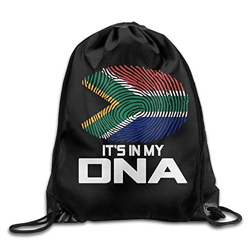 ZHIZIQIU South African It's In My DNA-1 Drawstring Backpack Bag Beam Mouth School Travel Backpack Shoulder Bags For Men & Women