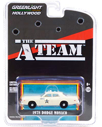 1978 Dodge Mónaco Taxi Lone Star Cab Co. The A-Team (1983-1987) Serie de TV Hollywood Edición Especial 1/64 Diecast Model Car por Greenlight 44865 B