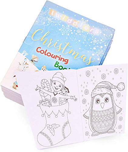 36 Mini Libros Colorear Navideños para Niños| Actividad Creativa para Infantiles| Calendario Adviento y Relleno de Calcetines de Navidad, Piñatas, Fiestas Cumpleaños Navidad, Bolsas Fiesta, Regalos.
