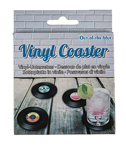 4 posavasos forma de vinilo - Vinyl coaster