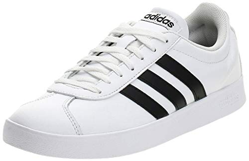 adidas VL Court 2.0, Zapatillas Hombre, Blanco (Footwear White/Core Black/Core Black 0), 40 EU