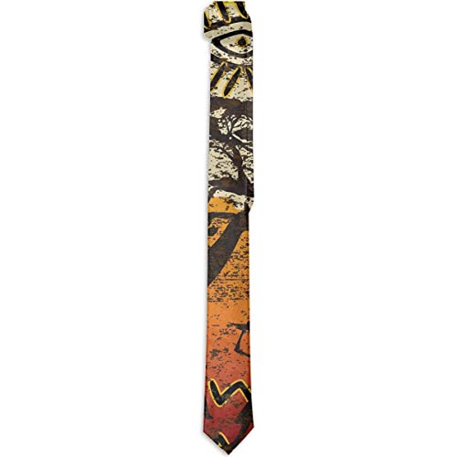 Animales africanos Safari Antiguo étnico Bohemio Corbatas para hombre Novedad Corbata/Corbatas Moda Corbatas Regalos