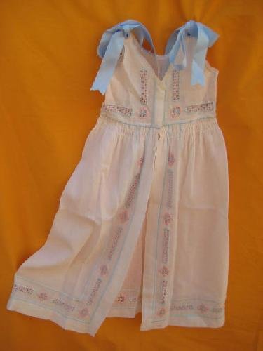 Antiguo Faldón - Baby Clothes : FALDÓN rosa y azul