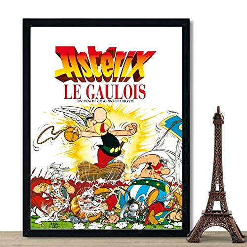 Asterix France Classic Comic Silk Art Poster Print Wall Art Pictures Pintura En Lienzo para Niños Niños Baby Living Room Decor 50X70Cm Cdl-4754
