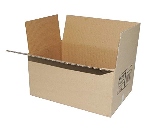 Cajas de Cartón, Cajas de Mudanza y Envíos Postales Pack de 12, Color Marrón (50x35x30cm)