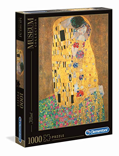Clementoni- Museum Collection-Klimt: Il Bacio Los Pingüinos De Madagascar Puzzle, 1000 Piezas, Multicolor, 12+ (31442)