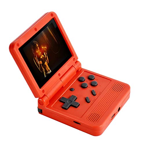 Consola de Juegos de Mano, Consola de Juegos Retro de 3.0 Pulgadas portátil con 3000 Juegos clásicos 16 Emulator 1020 MAH batería Recargable, para niños y Adultos (Color : Red)