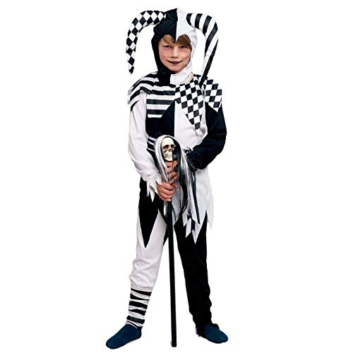 Disfraz Bufón Negro para Niño Halloween (7-9 años) (+Tallas)