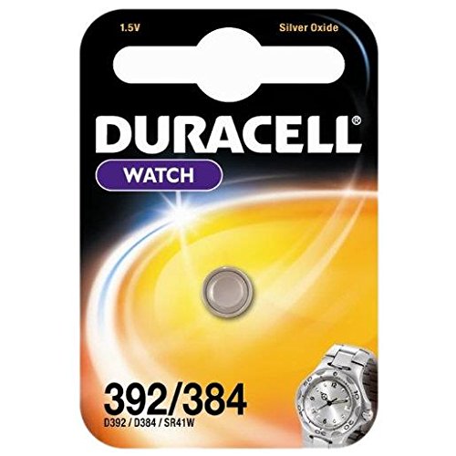 Duracell – Lote de 5 juegos de 1 pila óxido plata para relojes "Watch 392/384 Sr 41
