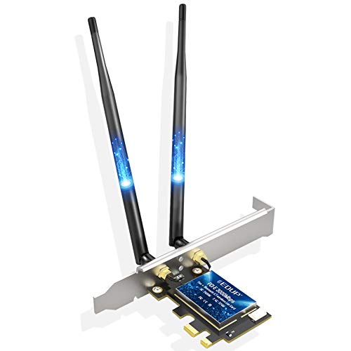 EDUP WiFi 6 WiFi Adapter AX 3000 Mbps AX200 Dual Band 5GHz/2.4GHz PCI-E Wireless WiFi Network Adapter Card con Bluetooth 5.0 para ordenador Windows 10 64 bit