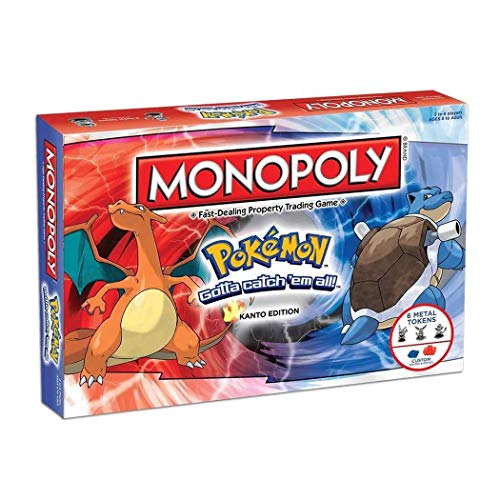El Super Juego Pokemon Monopolio Juego de Mesa, Monopoly Pokemon Juego de Cartas de baraja Familiar de monopolio de Pokémon Juego de Mesa de Estrategia para Adultos y Adolescentes Fiesta