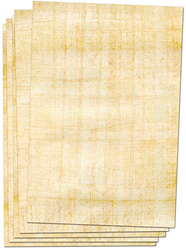 Forum Traiani - 25 hojas de papyrino impresas por ambos lados, papel Papyrus, rollo de papyrusa, material educativo